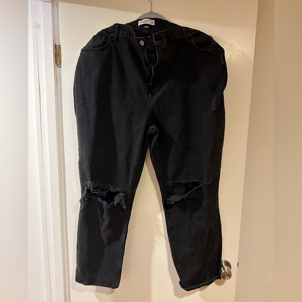 Abercrombie curve love black jeans